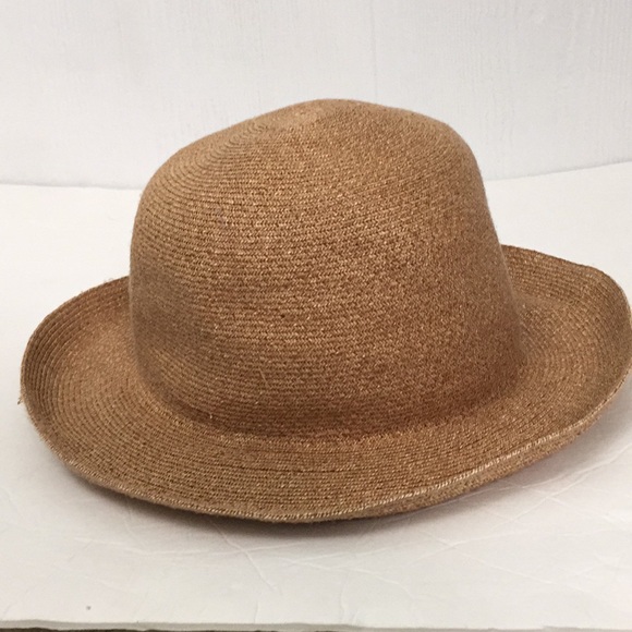 J. Crew Accessories - J crew woven straw raffia short brim hat